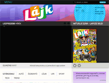 Tablet Screenshot of lajkmagazin.hu